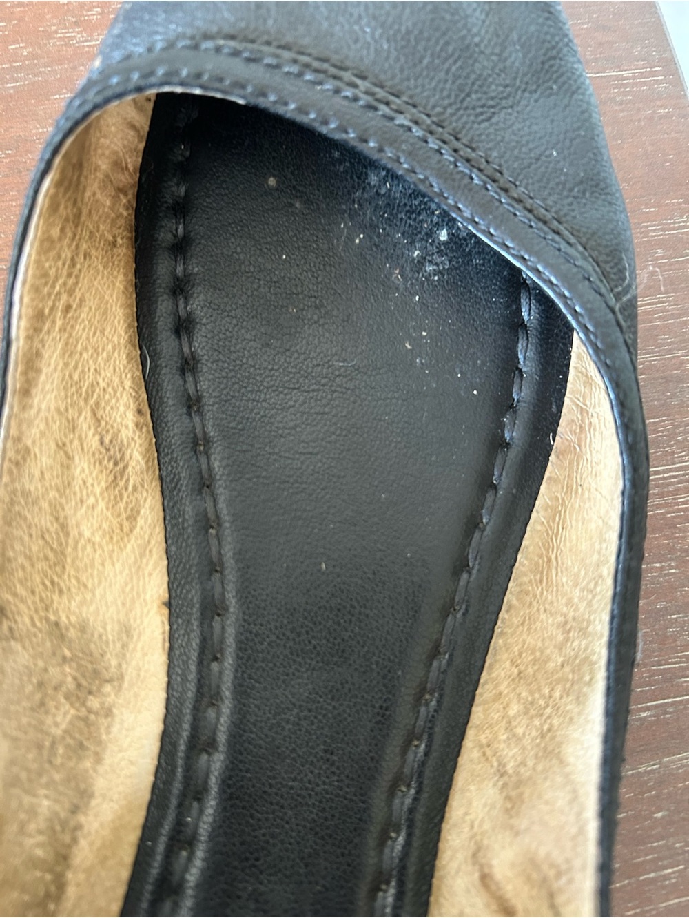 Frye Ballet Flats - Black Leather - size 6 - Picture 5 of 5